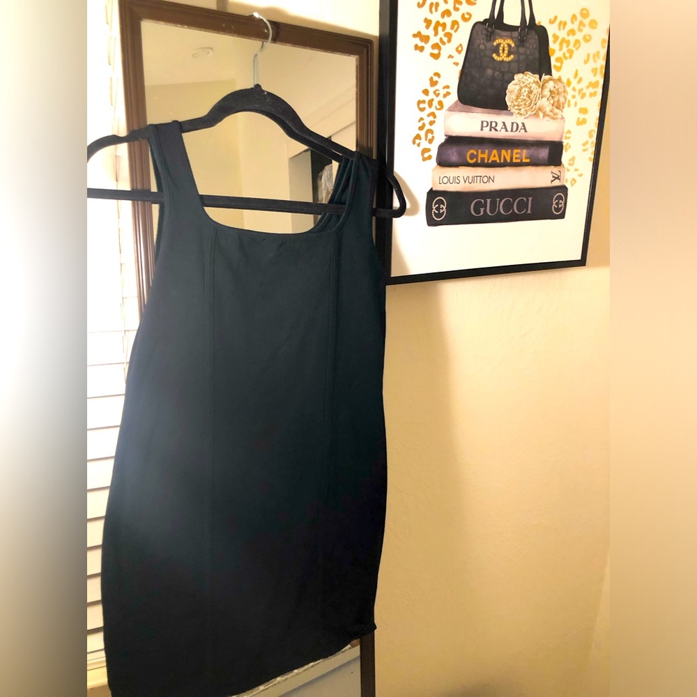 Black sexy fitted mini dress from Wild Fable size L, 15 Inches PTP, 26 inch long